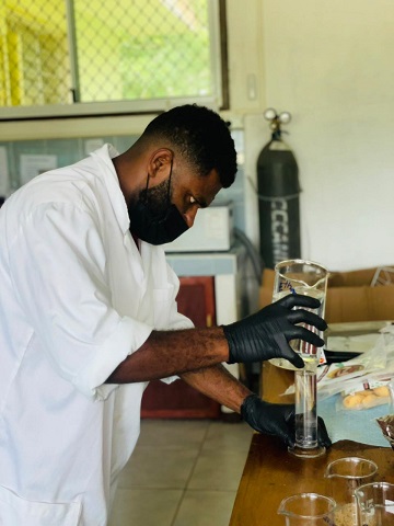 Food samples collected for laboratory testing